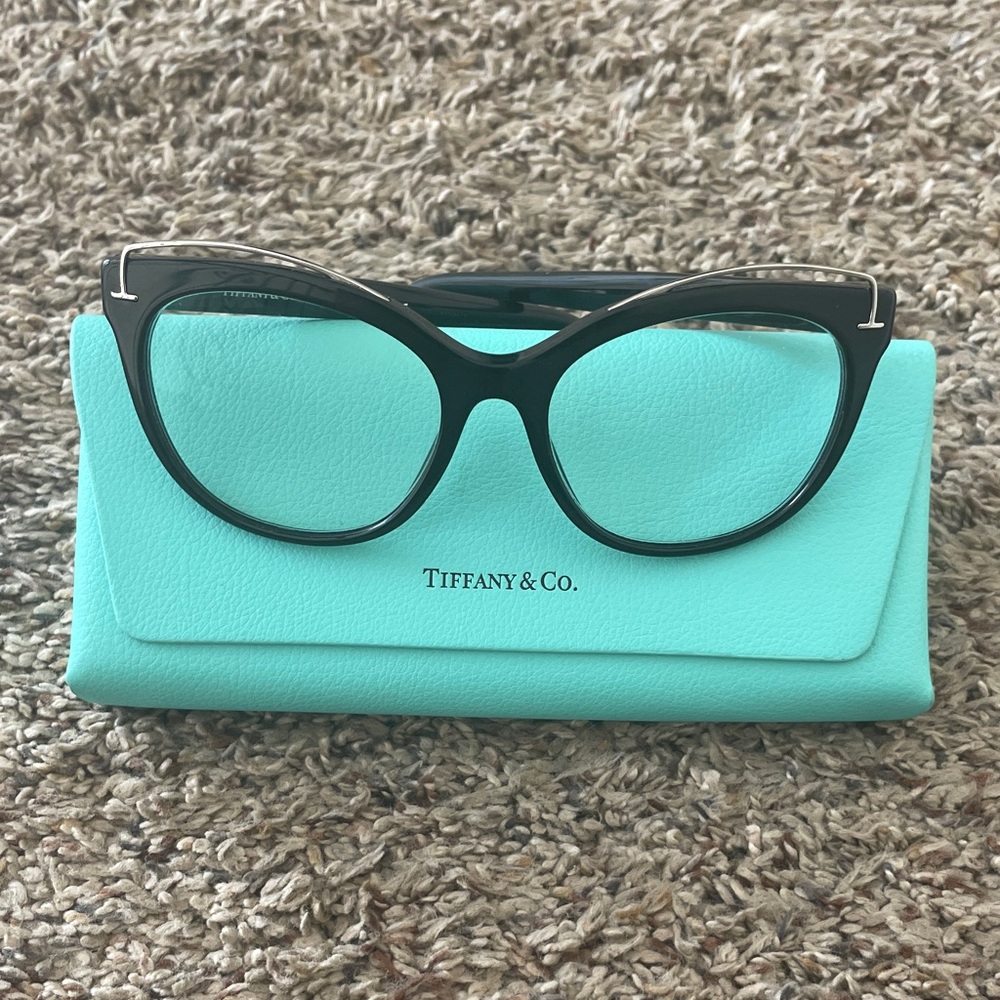 Tiffany & Co. TF 2166 8001 Black Cat-Eye Glasses
